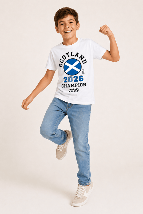 Kids Scotland Football T-Shirt - Brand Threads