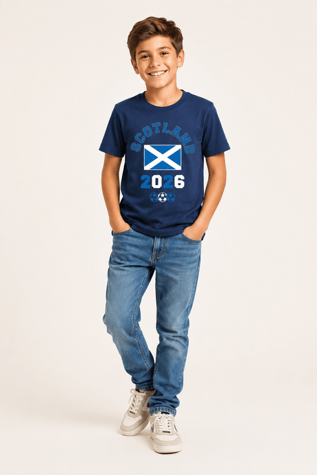 Kids Scotland Football T-Shirt - Brand Threads