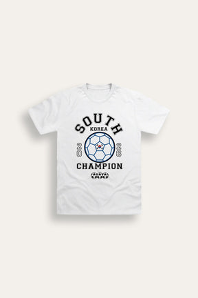 Kids South Korea Football T-Shirt - Brand Threads