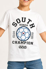 Kids South Korea Football T-Shirt - Brand Threads