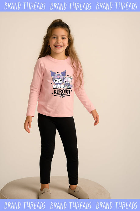 Kuromi girls pink pyjamas two - piece set - Brand Threads