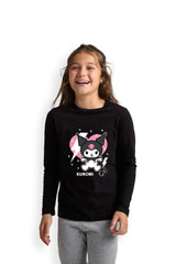 Kuromi girls pjs – two - piece set with top & cuffed bottoms, girls pyjamas - Brand Threads