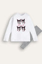 Kuromi girls pjs – two - piece set with top & cuffed bottoms, girls pyjamas - Brand Threads
