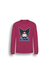 Kuromi girls sweatshirt – long sleeve pink kids sweatshirt - Brand Threads
