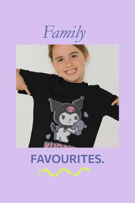 Kuromi girls t-shirt – short sleeve, graphic print top - Brand Threads