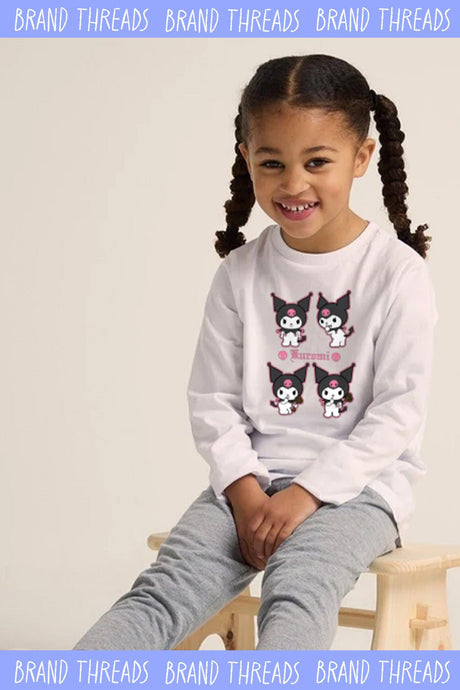 Kuromi Girls White Pyjama Set - Brand Threads
