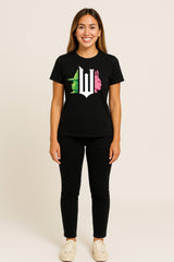 Ladies Black Wicked T-Shirt - Brand Threads