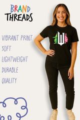 Ladies Black Wicked T-Shirt - Brand Threads