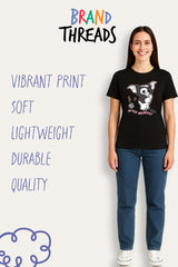Ladies Gremlins Black Graphic T-Shirt - Brand Threads