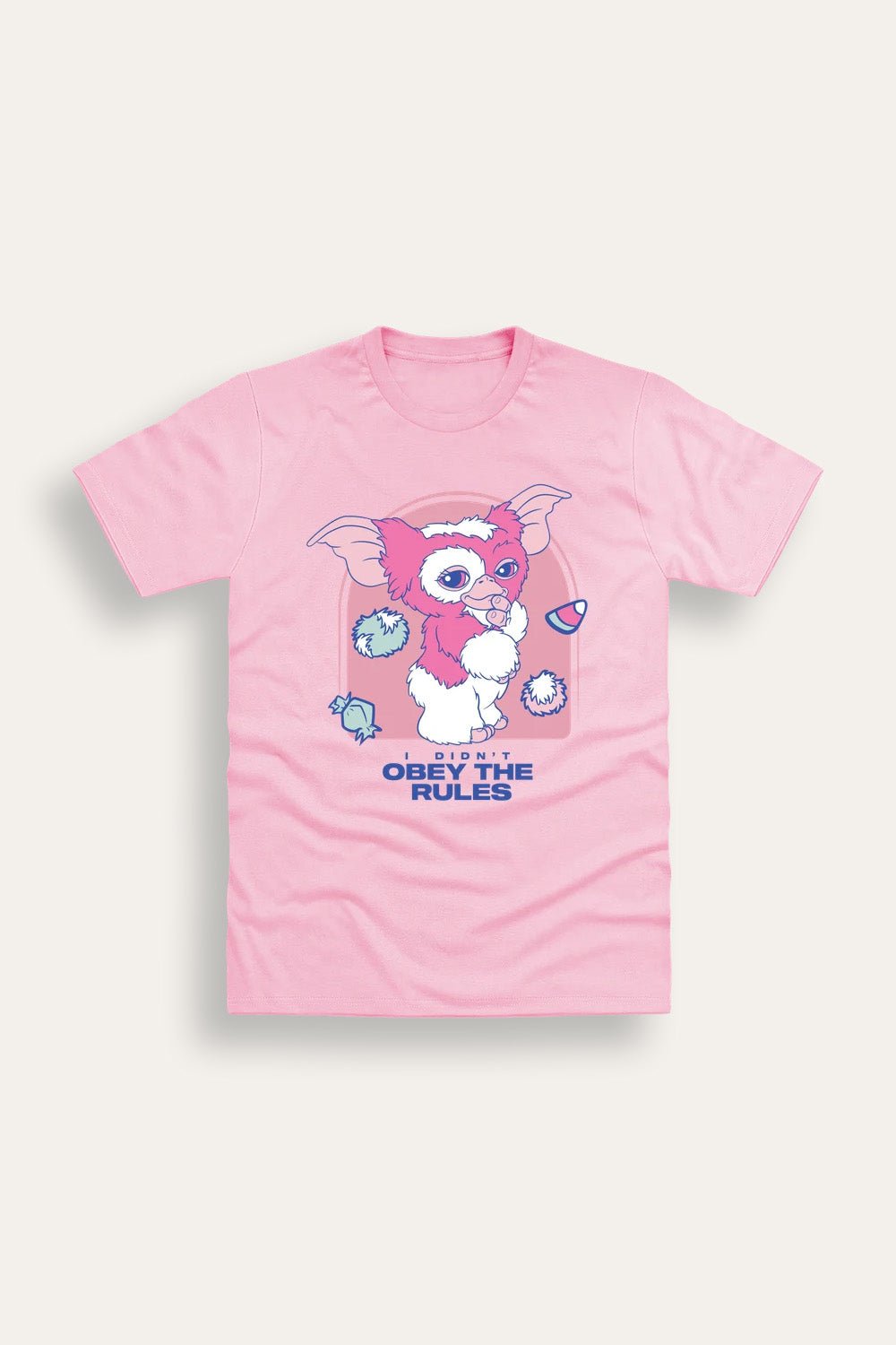 Ladies Gremlins Pink Graphic T-Shirt - Brand Threads
