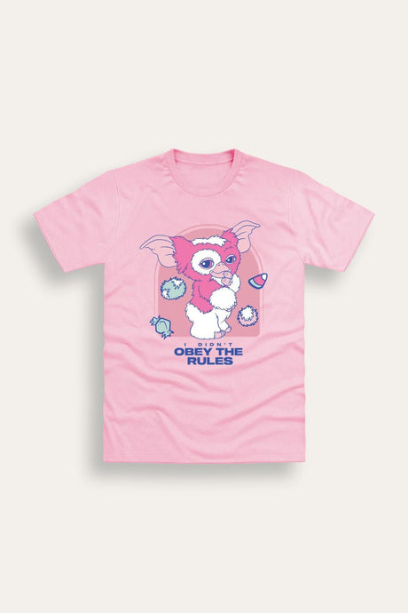 Ladies Gremlins Pink Graphic T-Shirt - Brand Threads