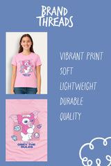 Ladies Gremlins Pink Graphic T-Shirt - Brand Threads