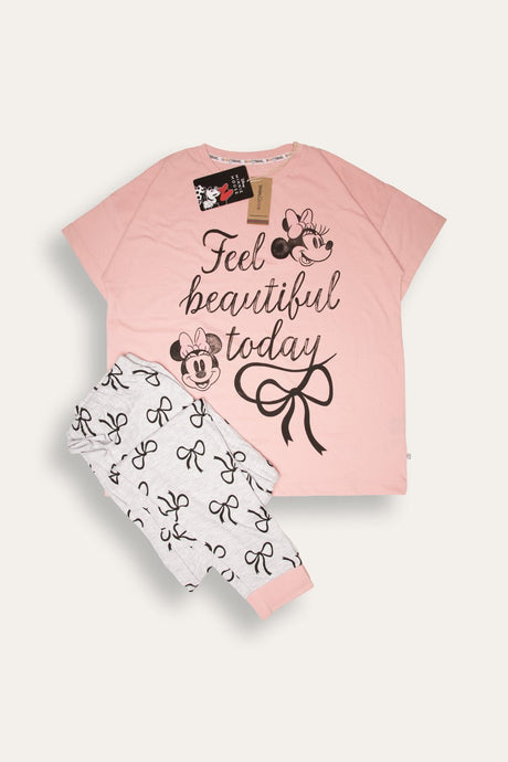 Ladies Minnie Mouse Pyjama Set - Brand Threads