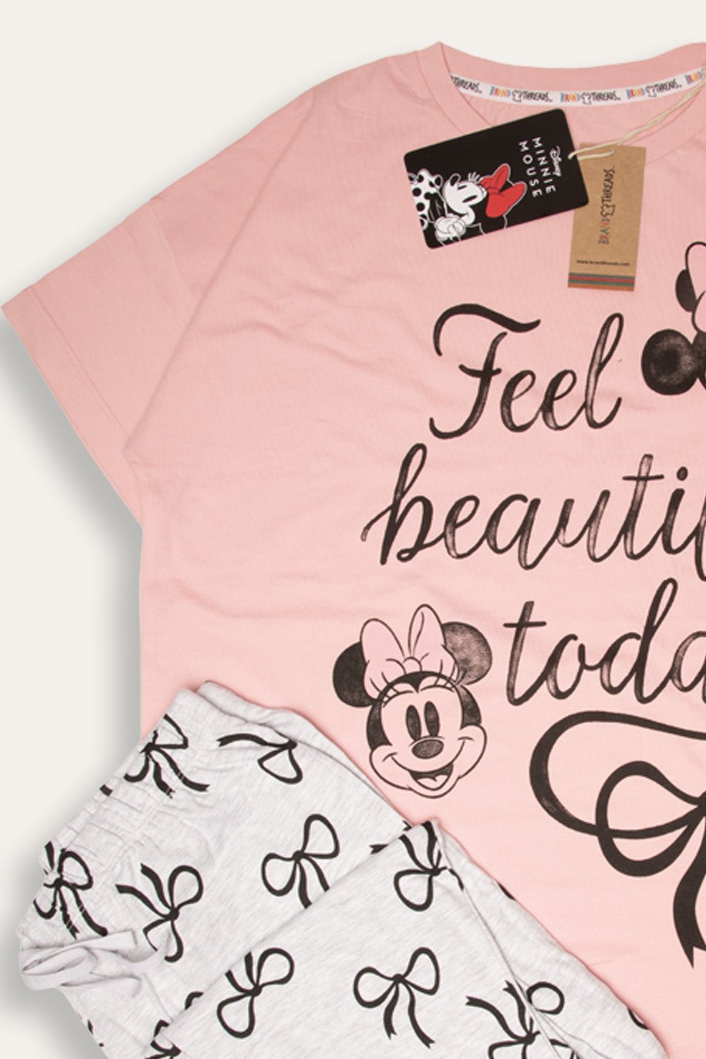Ladies Minnie Mouse Pyjama Set - Brand Threads