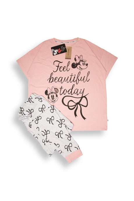 Ladies Minnie Mouse Pyjama Set - Brand Threads