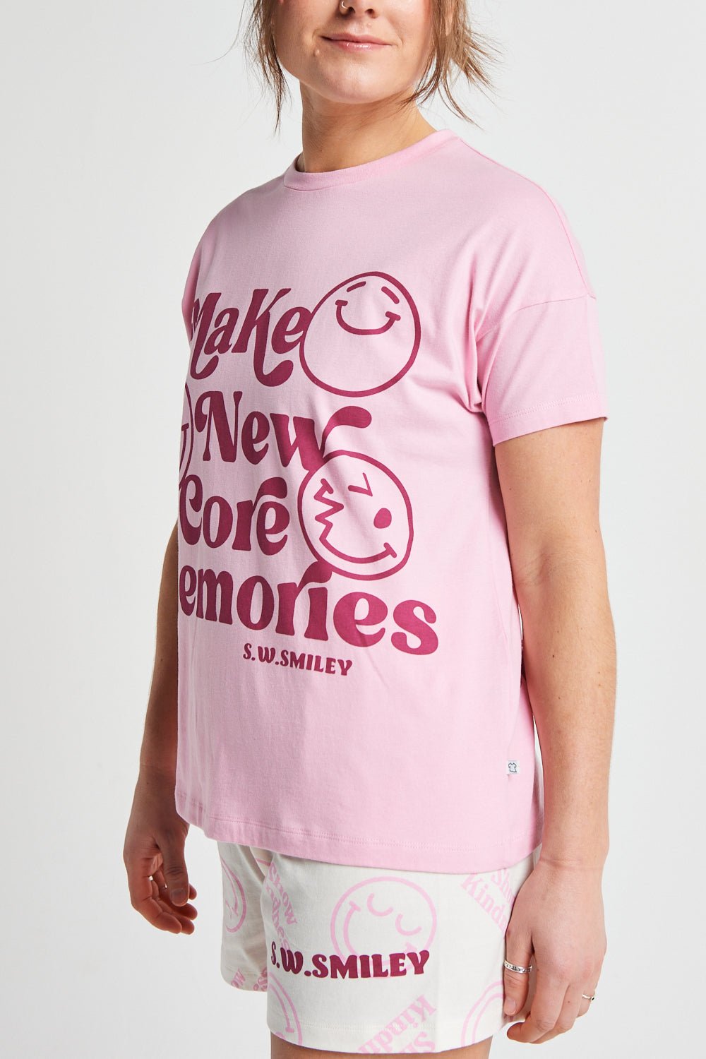 Ladies Smiley Short Pyjama Set - Brand Threads