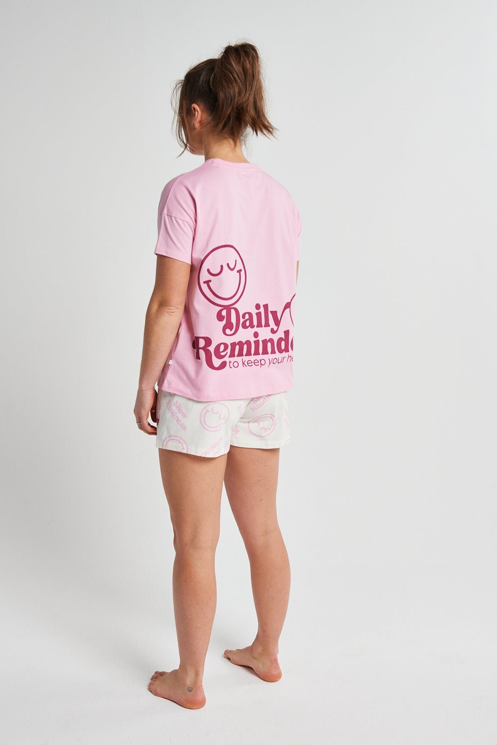 Ladies Smiley Short Pyjama Set - Brand Threads