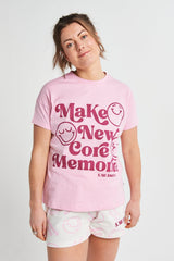 Ladies Smiley Short Pyjama Set - Brand Threads