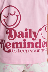 Ladies Smiley Short Pyjama Set - Brand Threads