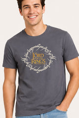 Lord of the Rings Mens Grey T-Shirt - Brand Threads