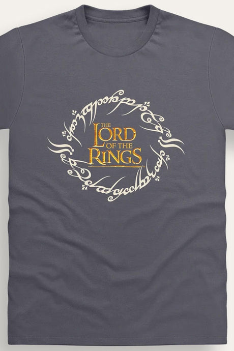 Lord of the Rings Mens Grey T-Shirt - Brand Threads