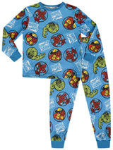 Marvel Blue Boys Pyjamas Full Length - Brand Threads