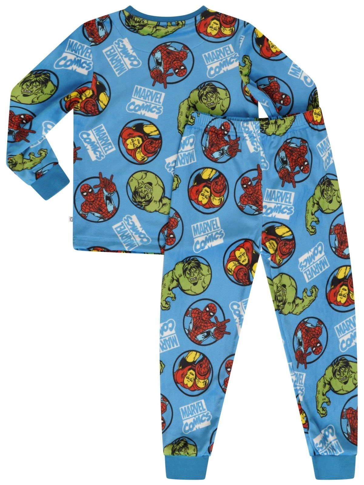 Marvel Blue Boys Pyjamas Full Length - Brand Threads