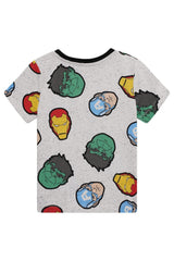 Marvel Boys White T-Shirt All Over Print - Brand Threads