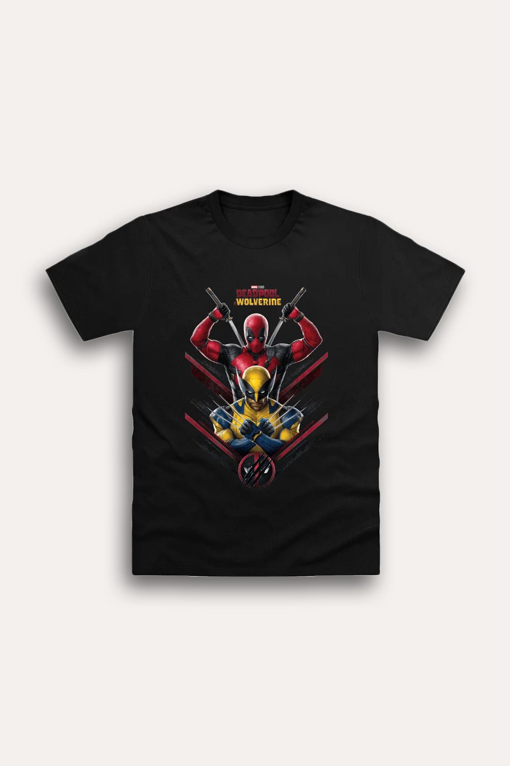 Marvel Deadpool and Wolverine Black T-Shirt - Brand Threads