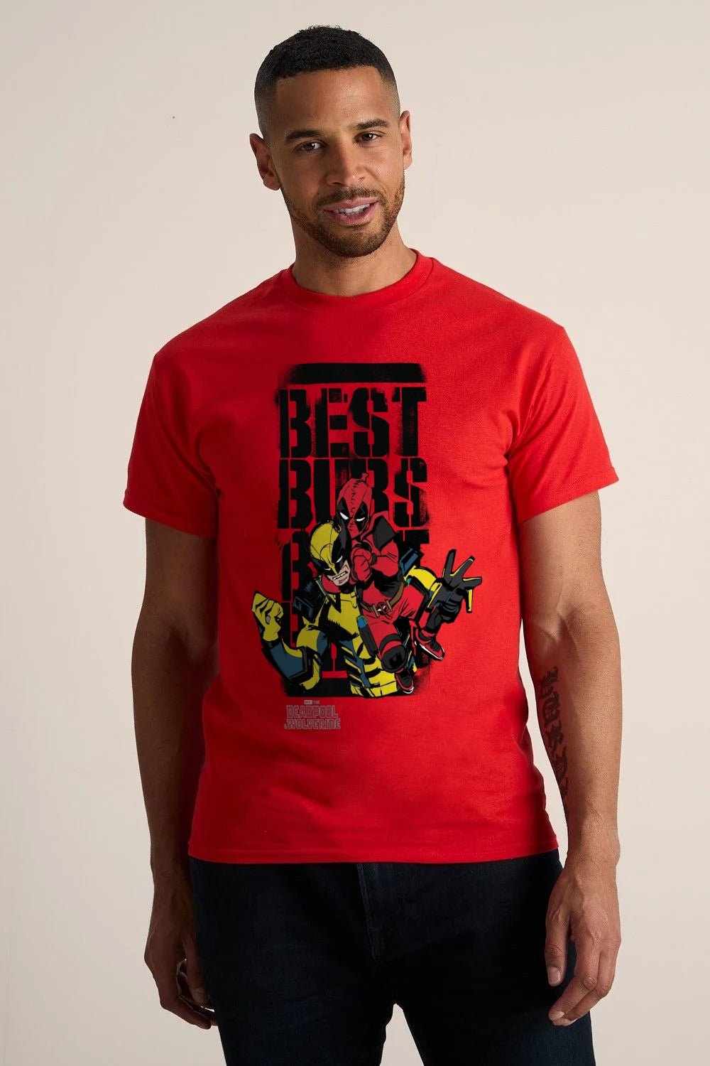 Marvel Deadpool & Wolverine Red T-Shirt - Brand Threads