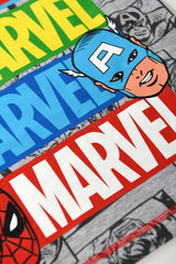 Marvel Grey Short & T-Shirt All Over Print Pyjamas - Brand Threads