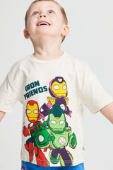 Marvel Iron Man And Friends Boys Short Pyjama Set - Brand Threads
