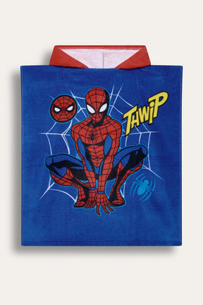Marvel Spider - Man Boys Hooded Poncho - Brand Threads
