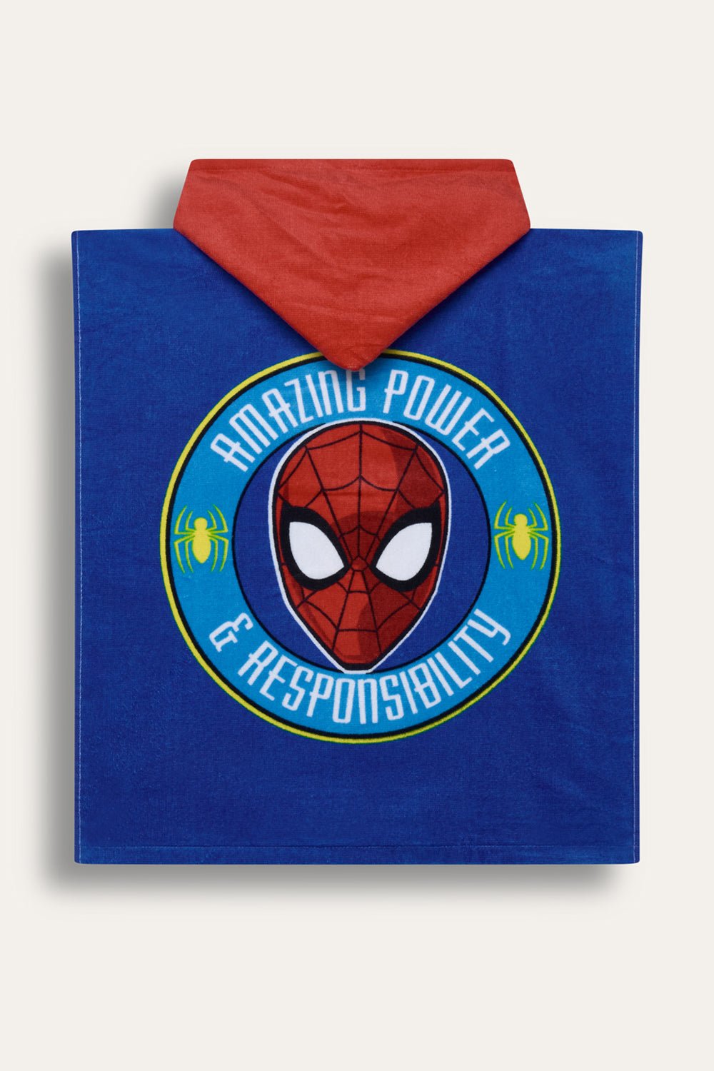 Marvel Spider - Man Boys Hooded Poncho - Brand Threads