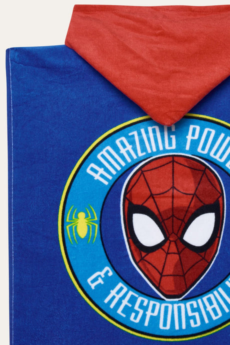 Marvel Spider - Man Boys Hooded Poncho - Brand Threads