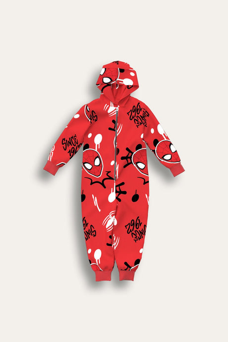 Marvel Spiderman Boys Fleece Onesie - Brand Threads