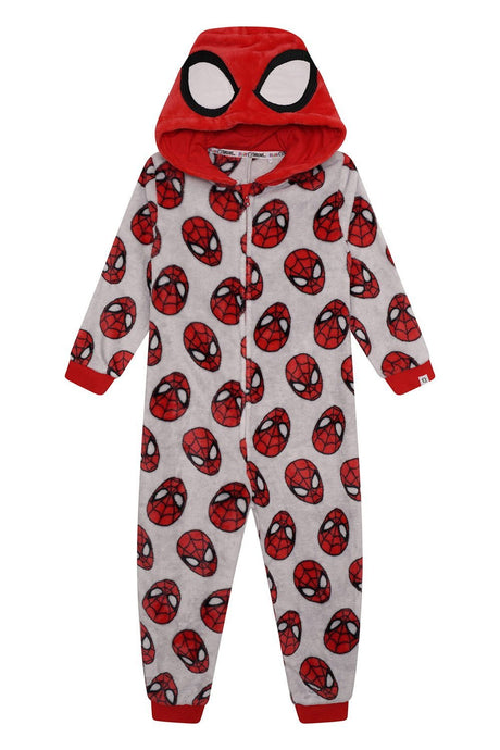 Marvel - Spiderman Boys Fleece Onesie - Brand Threads