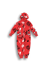 Marvel Spiderman Boys Fleece Onesie - Brand Threads