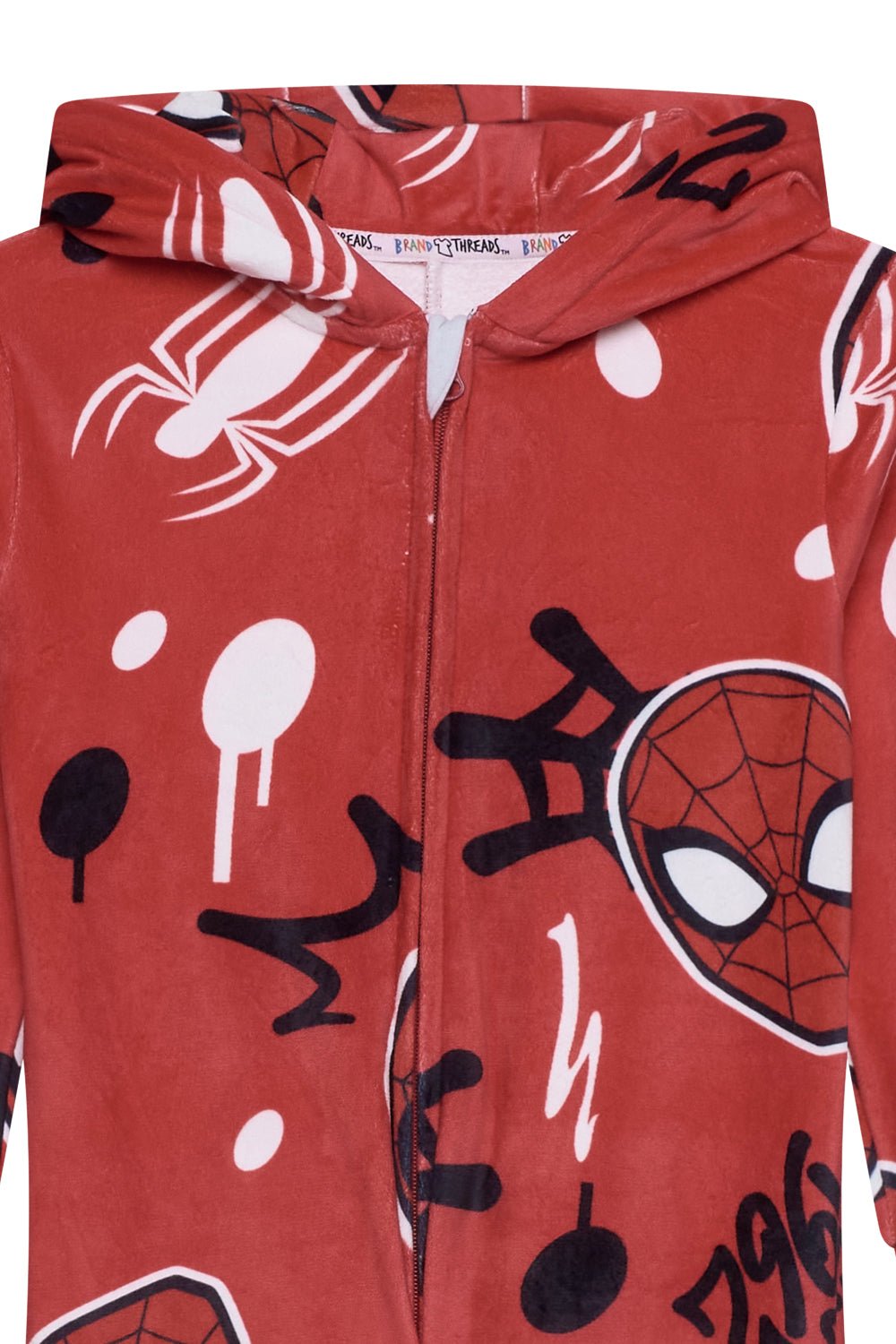 Marvel Spiderman Boys Fleece Onesie - Brand Threads