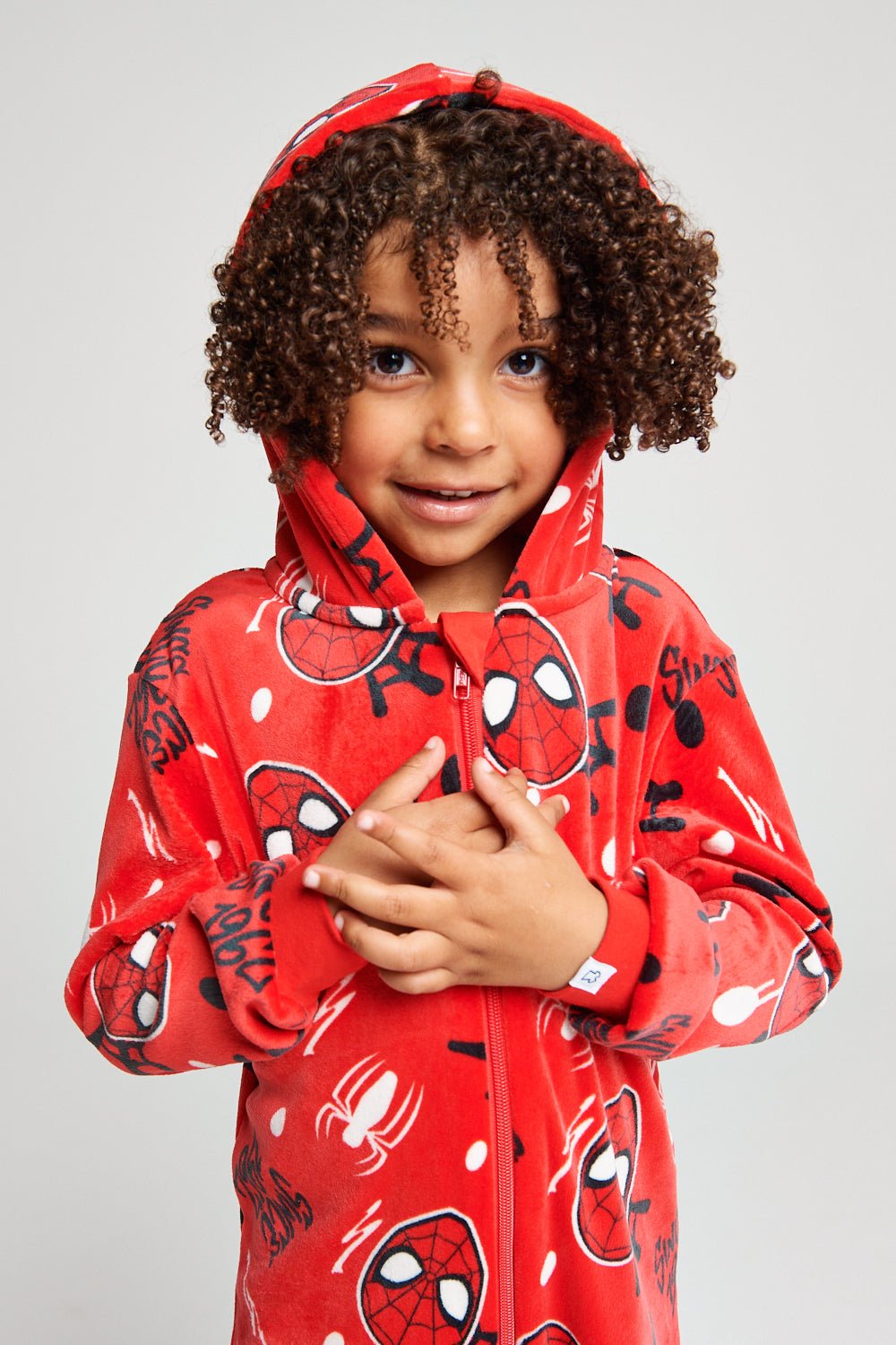 Marvel - Spiderman Boys Fleece Onesie - Brand Threads