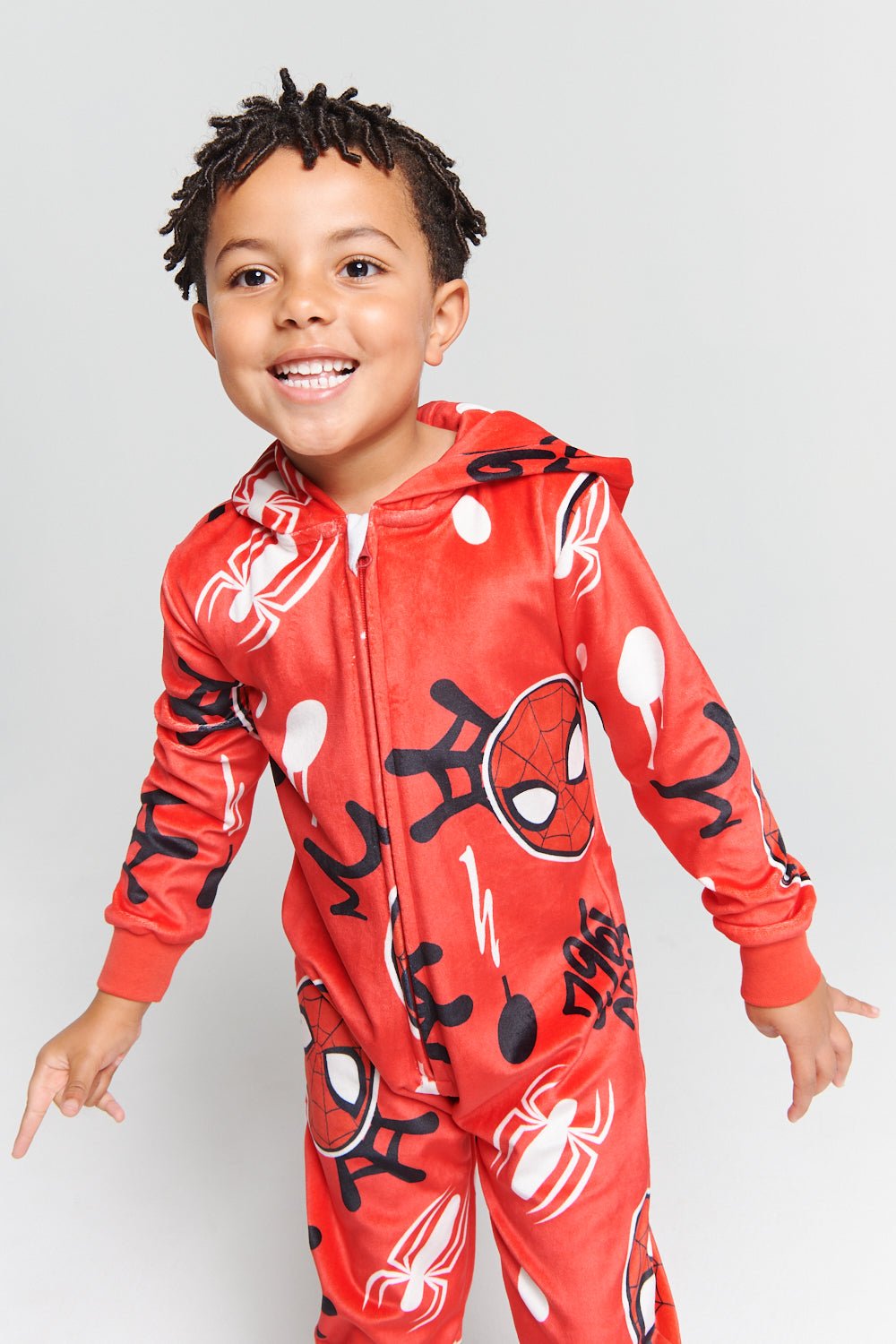 Marvel Spiderman Boys Fleece Onesie - Brand Threads