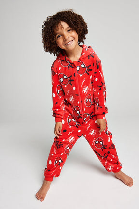 Marvel - Spiderman Boys Fleece Onesie - Brand Threads