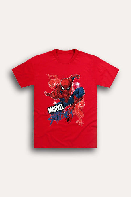 Marvel Spiderman Boys Red T-Shirt - Brand Threads