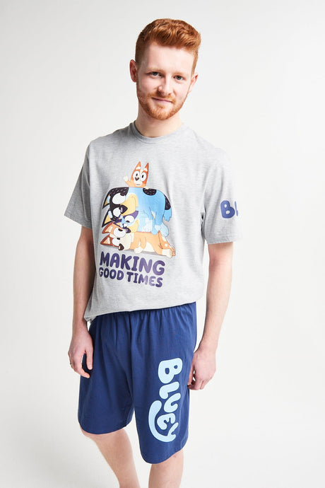 Mens Bluey Short Pyjama Set - Brand Threads