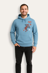 Mens Marvel Christmas Blue Hoodie - Brand Threads