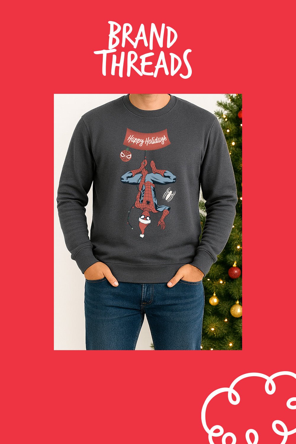 Mens Marvel Christmas Jumper - Brand Threads