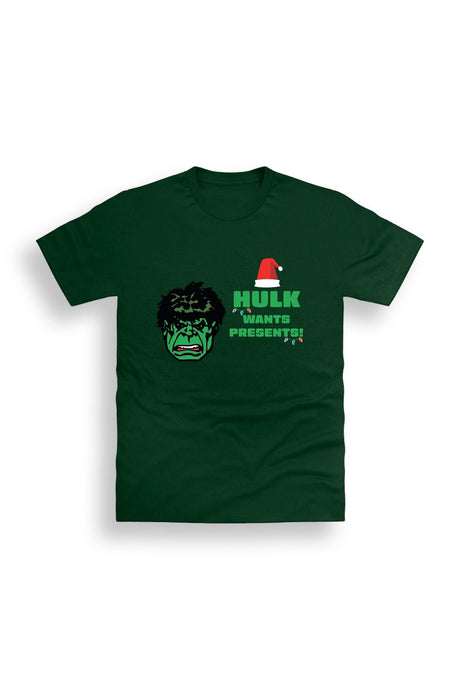 Mens Marvel Green Christmas T-Shirt - Brand Threads