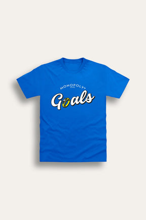 Monopoly Goals Women’s T-Shirt – Official Royal Blue 100% Cotton Tee - Brand Threads