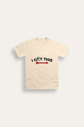 Monopoly Kids T-Shirt – Sand 100% Cotton Short Sleeve Tee - Brand Threads