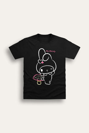 My Melody Girls Black T-Shirt - Brand Threads